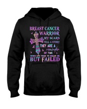 Breast cancer warrior Hooded Sweatshirt tile