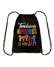 Teaching kindness is my jam Drawstring Bag tile
