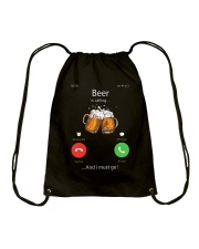 Beer is calling I must go Drawstring Bag tile