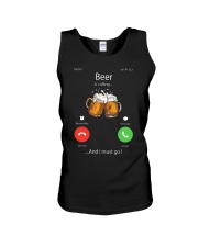 Beer is calling I must go Unisex Tank tile