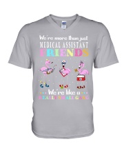 We are more than medical assistant friends V-Neck T-Shirt tile