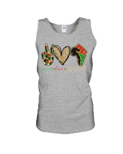Peace Love Juneteenth - Printed apparels Unisex Tank tile