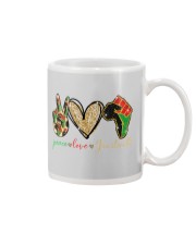 Peace Love Juneteenth - Printed apparels Mug tile