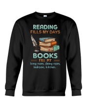 Reading fills my days Crewneck Sweatshirt tile