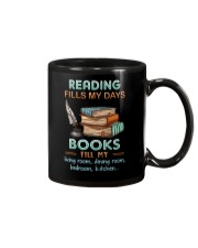 Reading fills my days Mug tile