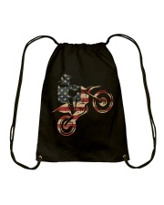 American dirt bike Drawstring Bag tile