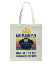 I'm a dad grandpa and a police Father's day Tote Bag tile