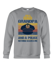 I'm a dad grandpa and a police Father's day Crewneck Sweatshirt tile