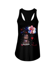 Independence Day balloons Ladies Flowy Tank tile