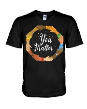 You matter V-Neck T-Shirt tile