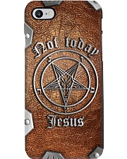 Not today Jesus leather pattern print Phone Case i-phone-8-case