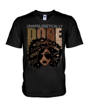 Unapologetically Dope V-Neck T-Shirt tile