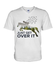 Just get over it V-Neck T-Shirt tile