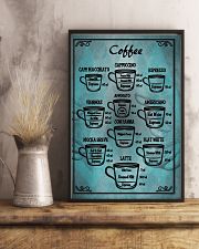Blue vintage coffee poster 11x17 Poster lifestyle-poster-3