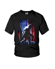Bigfoot into the wood Youth T-Shirt tile