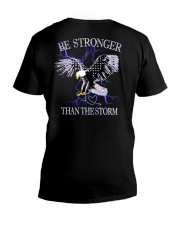 Be strong than the storm V-Neck T-Shirt tile