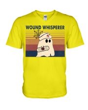 Wound whisperer V-Neck T-Shirt tile