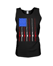 American flag fishing Independence Unisex Tank tile