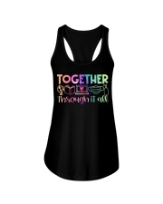 Together through it all Ladies Flowy Tank tile