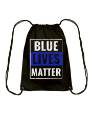 Blue lives matter Drawstring Bag tile