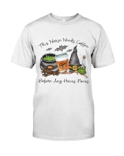 This nurse needs coffee Classic T-Shirt front