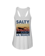 Salty lil beach Ladies Flowy Tank tile