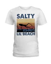 Salty lil beach Ladies T-Shirt tile