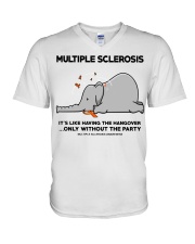 Multiple sclerosis V-Neck T-Shirt tile