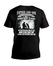 Father and son V-Neck T-Shirt tile