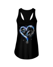 Nurses back the blue Ladies Flowy Tank tile