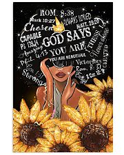 God says you are 11x17 Poster front