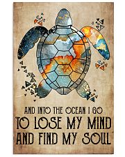 And into the ocean I go 11x17 Poster front