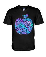 Celebrate Dot day V-Neck T-Shirt tile