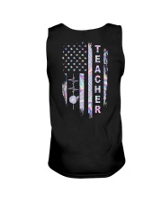 Teacher american flag Unisex Tank tile