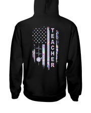 Teacher american flag Hooded Sweatshirt tile