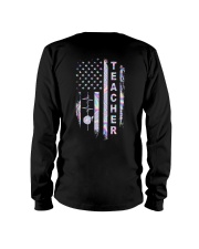 Teacher american flag Long Sleeve Tee tile