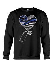Nurses back the blue Crewneck Sweatshirt tile