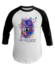 Fight like a warrior Baseball Tee tile
