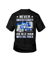 Never underestimate an old man with his truck Youth T-Shirt tile