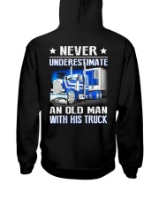 Never underestimate an old man with his truck Hooded Sweatshirt tile