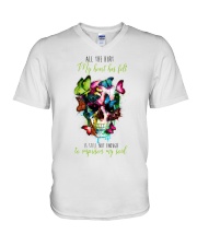 All the hurt my heart has felt V-Neck T-Shirt tile