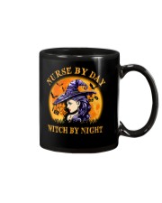 Nurse by day witch by night Halloween Mug tile