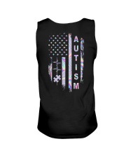 Autism American flag Unisex Tank tile