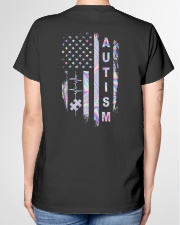 Autism American flag Ladies T-Shirt garment-tshirt-ladies-back-01