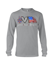 Peace love america - Printed apparels Long Sleeve Tee tile