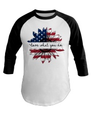 Caregiver love what you do Baseball Tee tile