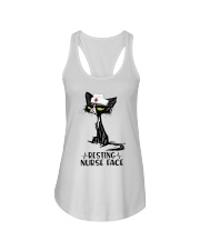 Resting nurse face Ladies Flowy Tank tile