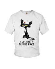 Resting nurse face Youth T-Shirt tile