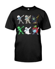 Masked and dabbing for Halloween Classic T-Shirt front