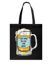 Can't mask my love for beer Tote Bag tile